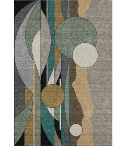 Addison Mayfield Brown AMF2252 - 8ft. Round Rug