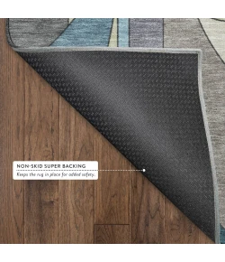 Addison Mayfield Teal AMF2252 - 8ft. Round Rug