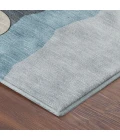 Addison Mayfield Teal AMF2252 - 8ft. Round Rug