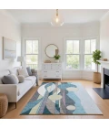 Addison Mayfield Teal AMF2252 - 8ft. Round Rug