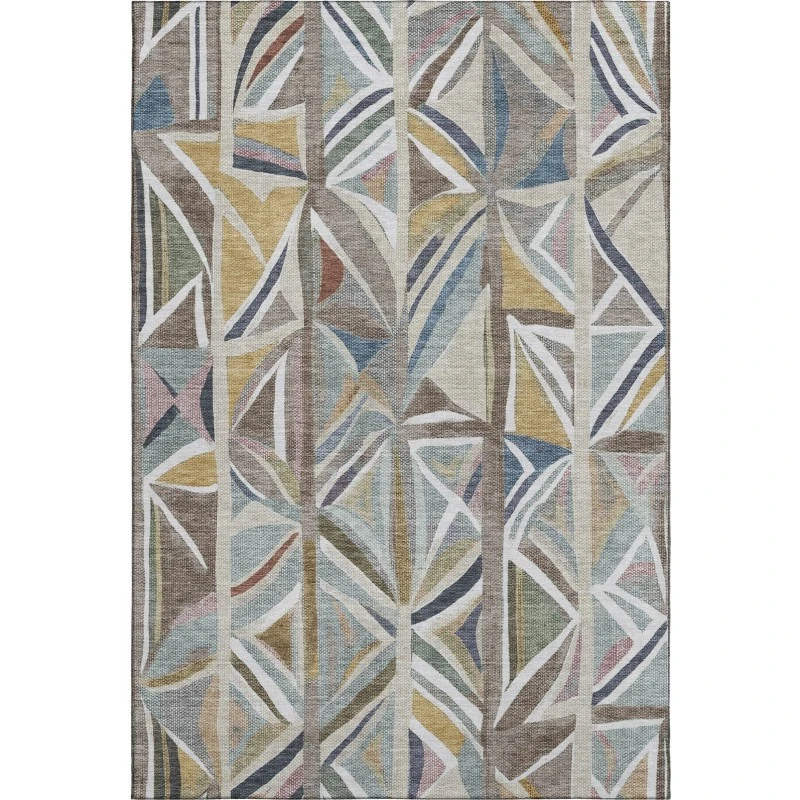 Addison Mayfield Brown AMF2253 - 8ft. Round Rug