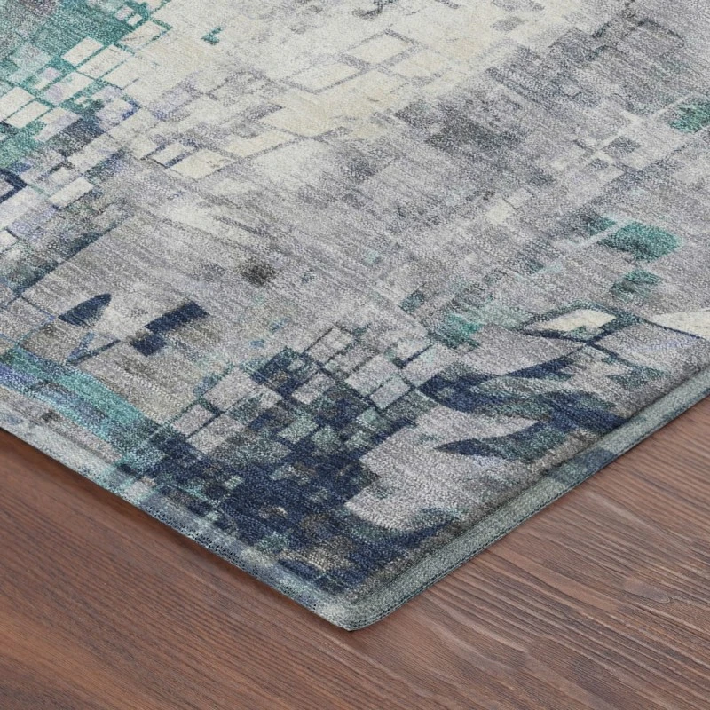 Addison Mayfield Teal AMF2254 - 8ft. Round Rug