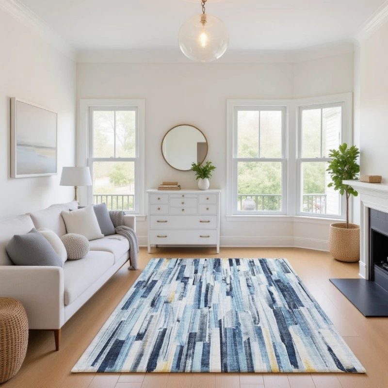 Addison Mayfield Blue AMF2255 5ft. x 7ft. 6in. Rect. Rug