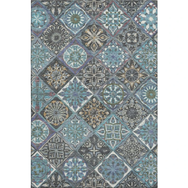 Addison Mayfield Teal AMF2256 5ft. x 7ft. 6in. Rect. Rug