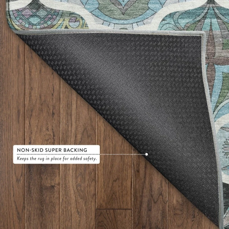 Addison Mayfield Teal AMF2257 5ft. x 7ft. 6in. Rect. Rug