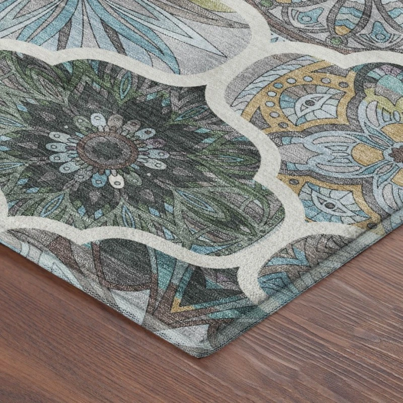 Addison Mayfield Teal AMF2257 5ft. x 7ft. 6in. Rect. Rug
