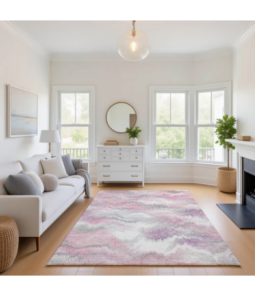 Addison Mayfield Pink AMF2258 2ft. 3in. x 7ft. 6in. Rect. Rug