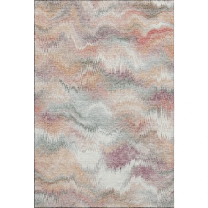 Addison Mayfield Orange AMF2258 - 8ft. Round Rug