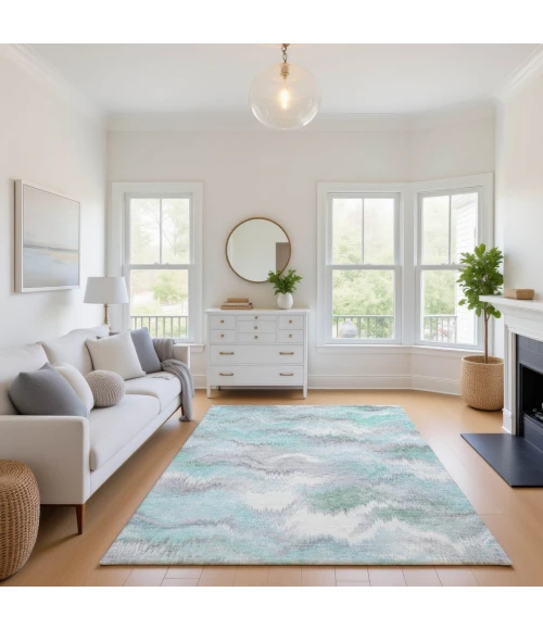 Addison Mayfield Teal AMF2258 2ft. 3in. x 7ft. 6in. Rect. Rug