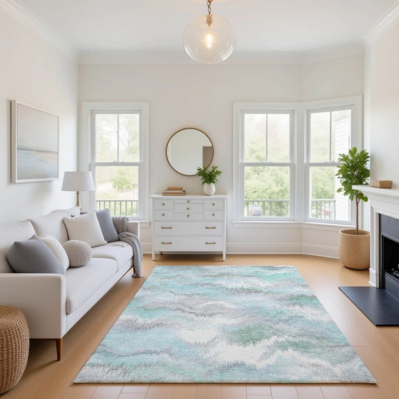 Addison Mayfield Teal AMF2258 9ft. x 12ft. Rect. Rug