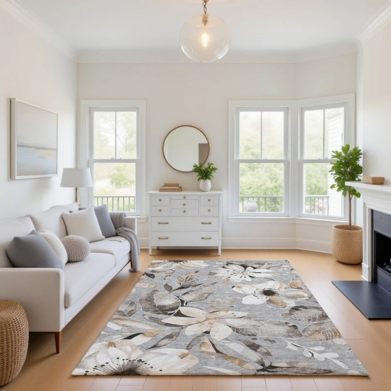 Addison Mayfield Gray AMF2260 5ft. x 7ft. 6in. Rect. Rug