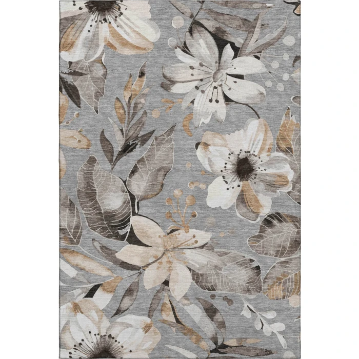 Addison Mayfield Gray AMF2260 - 8ft. Round Rug