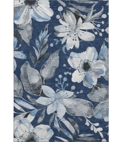 Addison Mayfield Blue AMF2260 - 8ft. Round Rug