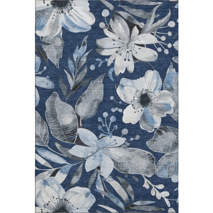 Addison Mayfield Blue AMF2260 - 8ft. Round Rug