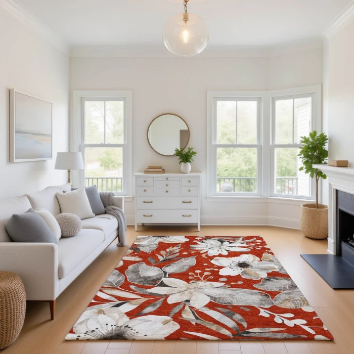 Addison Mayfield Red AMF2260 2ft. 3in. x 7ft. 6in. Rect. Rug