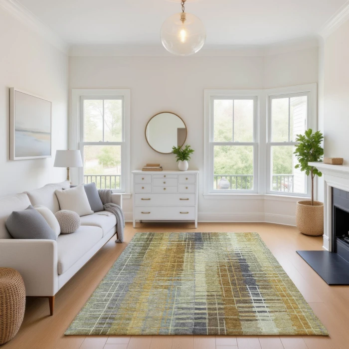 Addison Mayfield Green AMF2261 - 8ft. Round Rug
