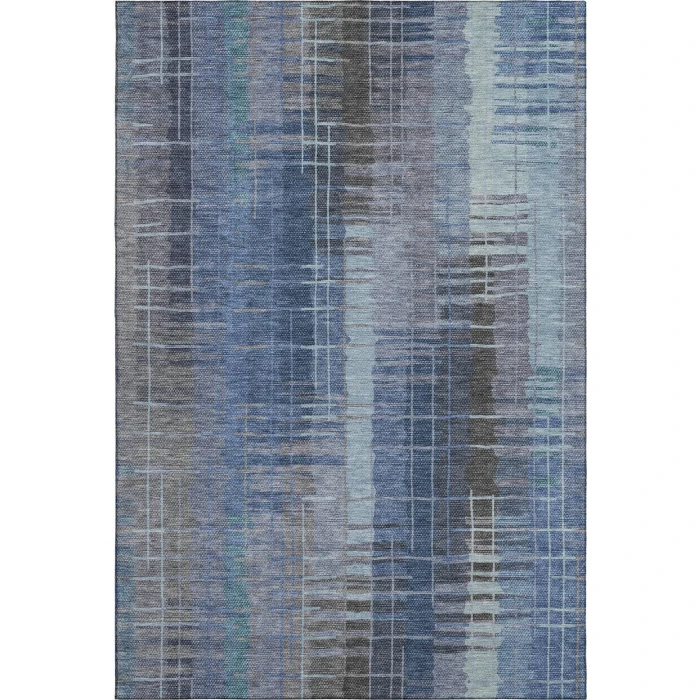 Addison Mayfield Blue AMF2261 - 8ft. Round Rug