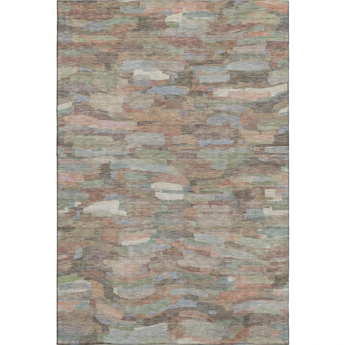 Addison Mayfield Orange AMF2266 - 8ft. Round Rug