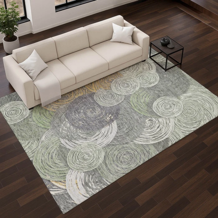 Addison Mayfield Green AMF2267 - 8ft. Round Rug