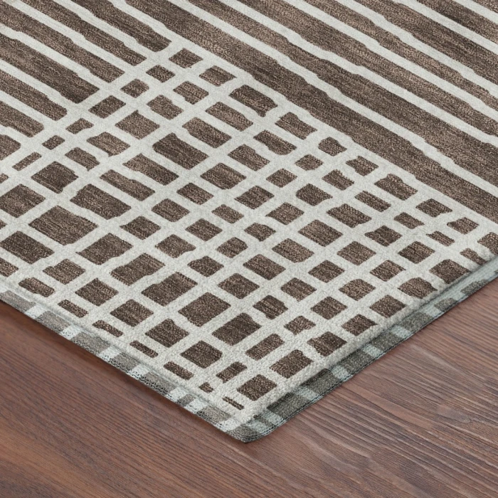 Addison Mayfield Brown AMF2270 - 8ft. Round Rug