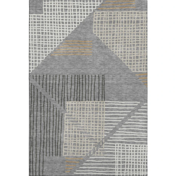 Addison Mayfield Gray AMF2270 - 8ft. Round Rug