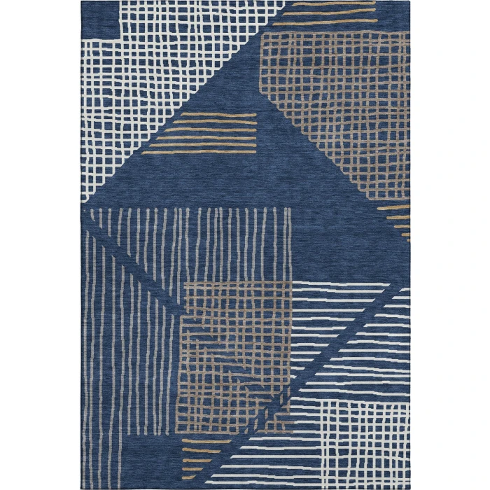 Addison Mayfield Blue AMF2270 - 8ft. Round Rug