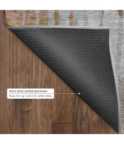 Addison Mayfield Orange AMF2271 - 8ft. Round Rug