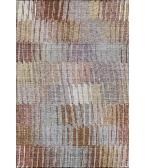 Addison Mayfield Orange AMF2271 - 8ft. Round Rug