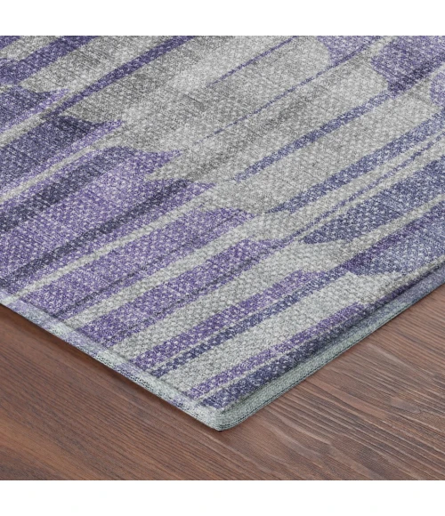 Addison Mayfield Purple AMF2271 - 8ft. Round Rug