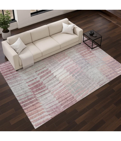Addison Mayfield Red AMF2271 - 8ft. Round Rug