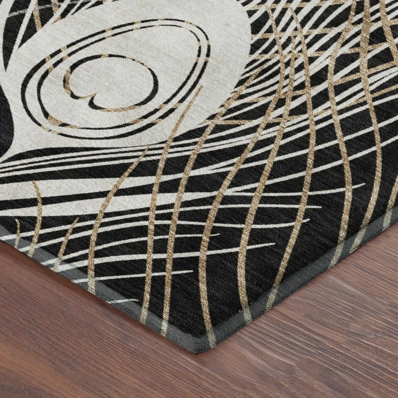 Addison Mayfield Black AMF2273 8ft. x 10ft. Rect. Rug