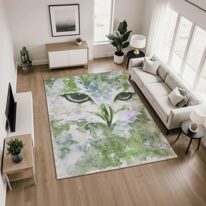 Addison Mayfield Green AMF2274 - 8ft. Round Rug