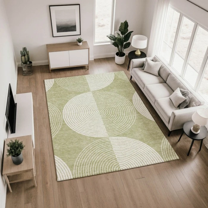 Addison Mayfield Green AMF2275 - 8ft. Round Rug