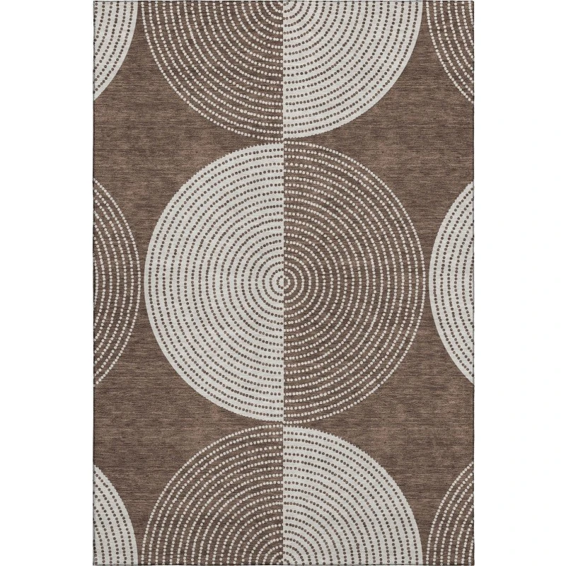 Addison Mayfield Brown AMF2275 - 8ft. Round Rug