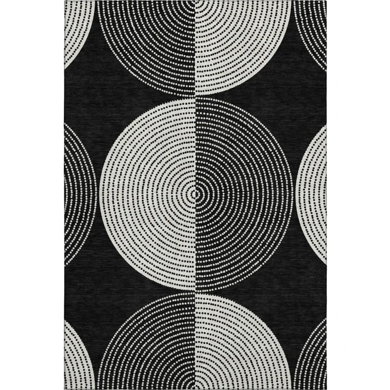 Addison Mayfield Black AMF2275 2ft. 3in. x 7ft. 6in. Rect. Rug
