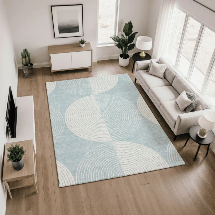 Addison Mayfield Blue AMF2275 5ft. x 7ft. 6in. Rect. Rug