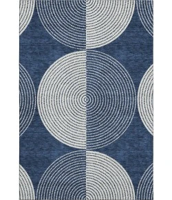 Addison Mayfield Blue AMF2275 - 8ft. Round Rug
