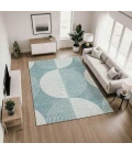 Addison Mayfield Teal AMF2275 - 8ft. Round Rug