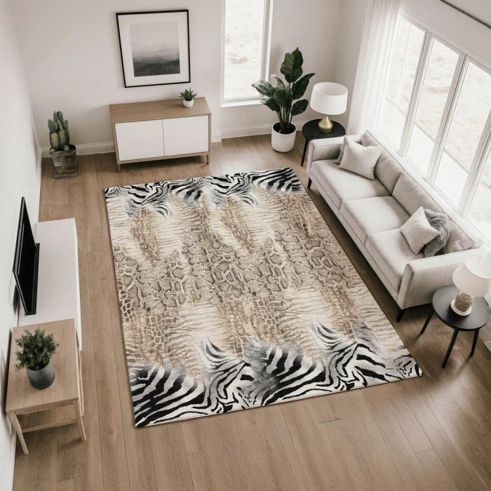 Addison Mayfield Ivory AMF2276 - 8ft. Round Rug