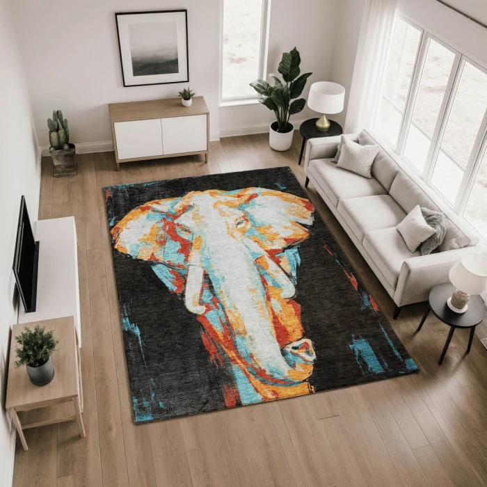 Addison Mayfield Black AMF2279 9ft. x 12ft. Rect. Rug