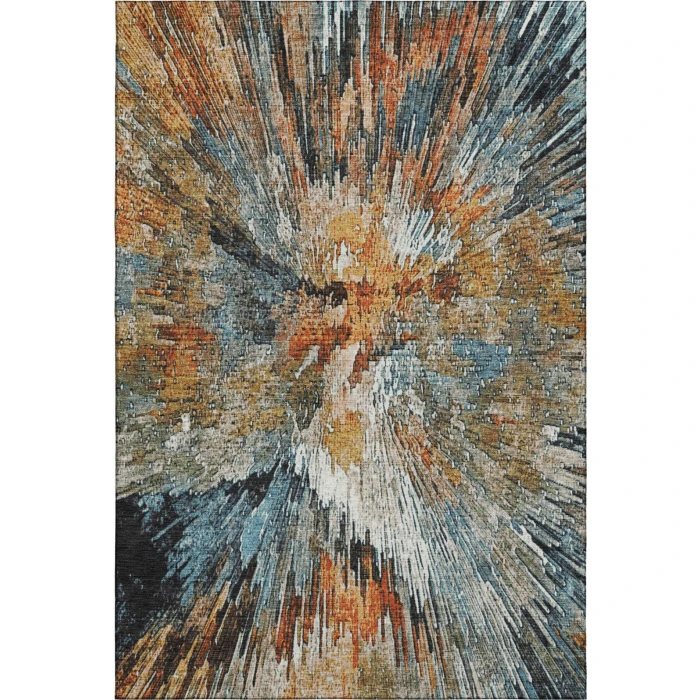 Addison Mayfield Brown AMF2283 - 8ft. Round Rug