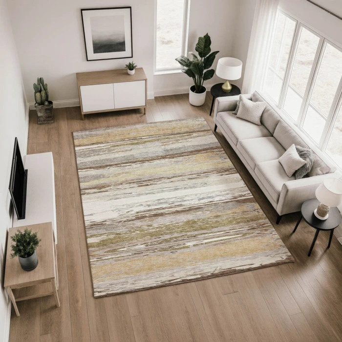 Addison Mayfield Brown AMF2287 - 8ft. Round Rug