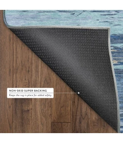 Addison Mayfield Blue AMF2287 - 8ft. Round Rug