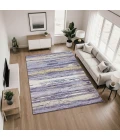 Addison Mayfield Purple AMF2287 - 8ft. Round Rug