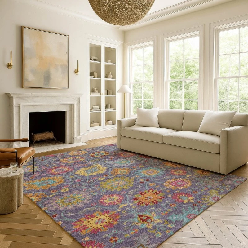 Addison Mayfield Purple AMF2288 5ft. x 7ft. 6in. Rect. Rug