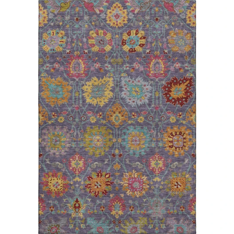 Addison Mayfield Purple AMF2288 5ft. x 7ft. 6in. Rect. Rug