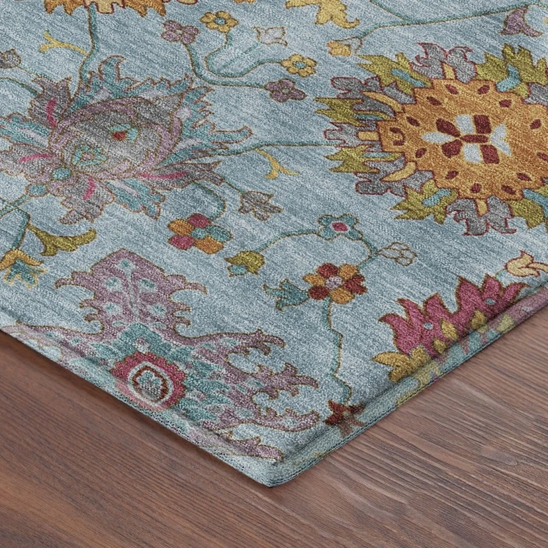 Addison Mayfield Blue AMF2288 - 8ft. Round Rug