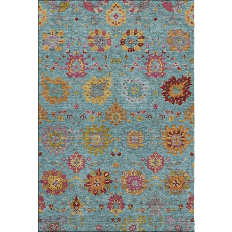 Addison Mayfield Teal AMF2288 5ft. x 7ft. 6in. Rect. Rug