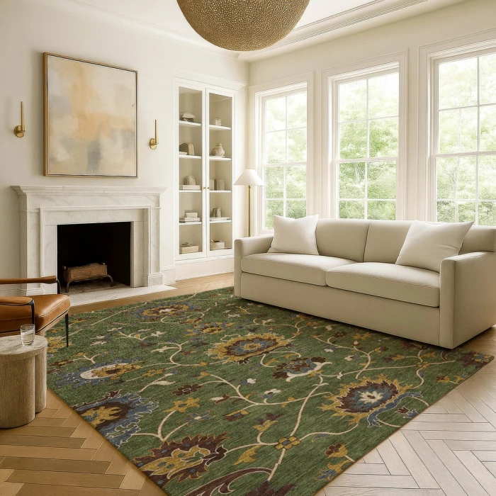Addison Mayfield Green AMF2290 - 8ft. Round Rug