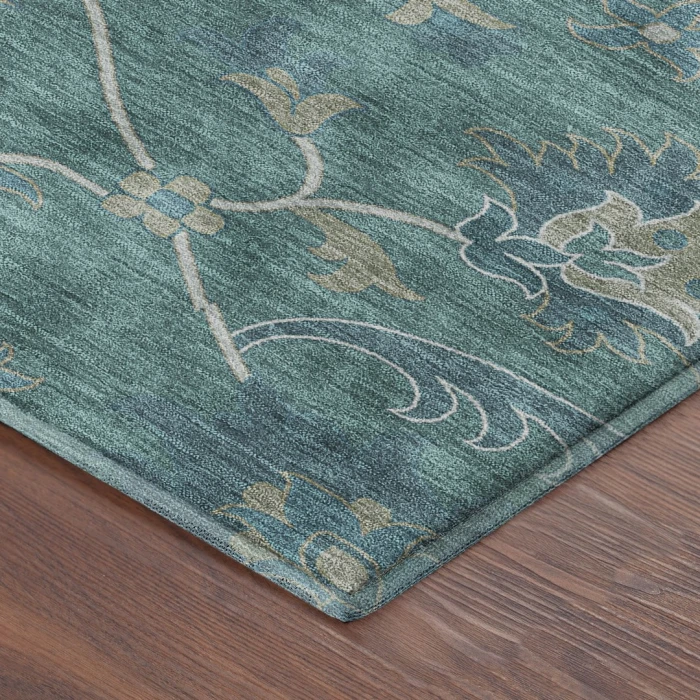 Addison Mayfield Teal AMF2290 - 8ft. Round Rug